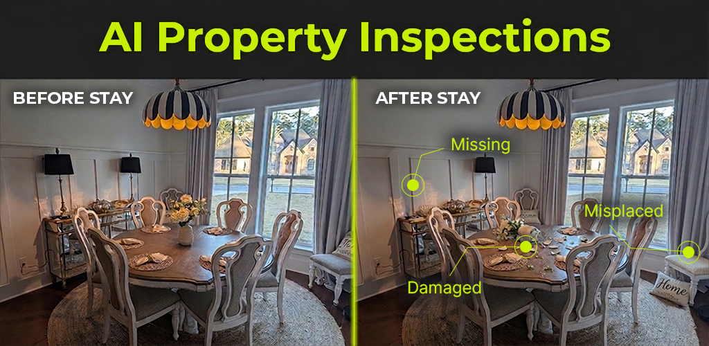 InspectIQ comparing baseline and post-checkout property photos